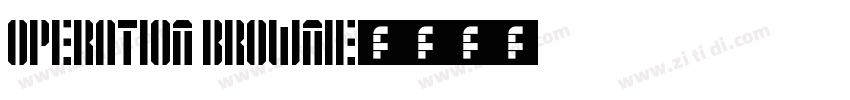 Operation brownie字体转换